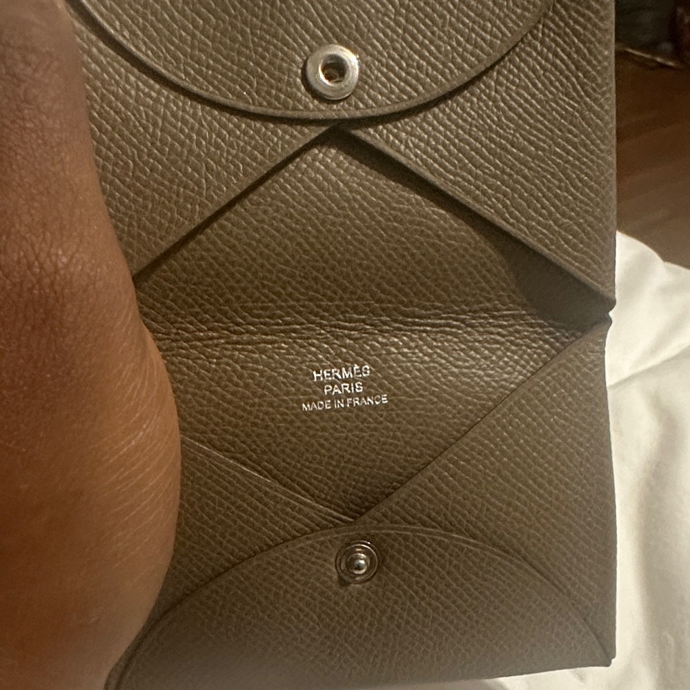 Hermes used calvi card case |Women's Card Case - Picture 2 of 7